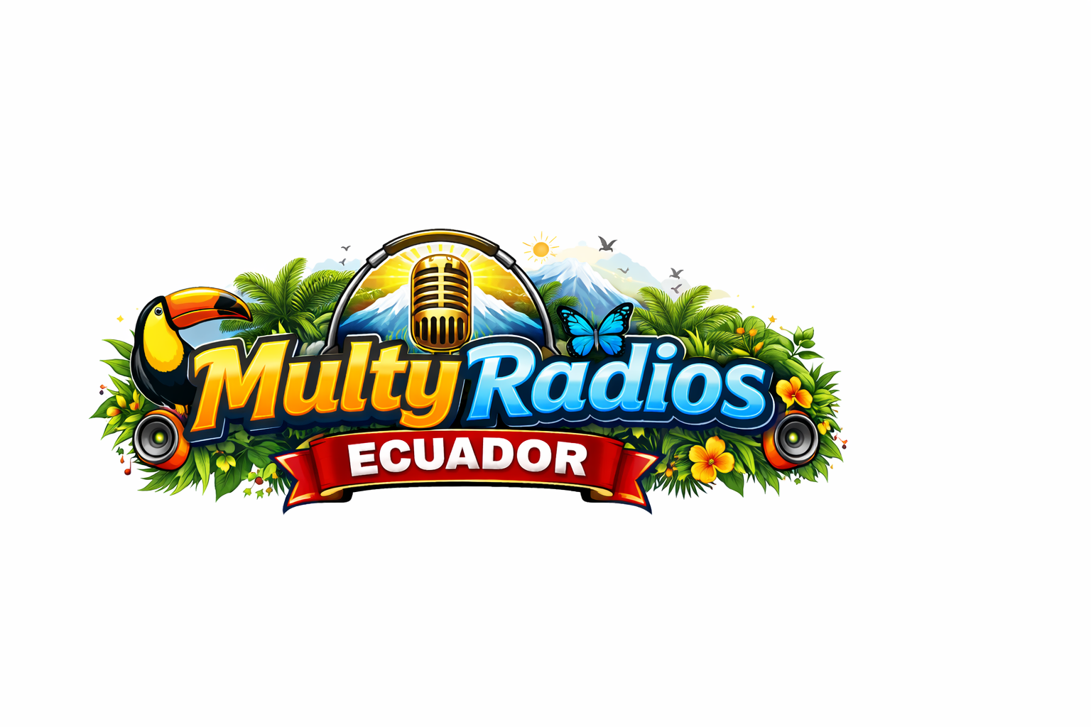 Logo de MultyRadios Ecuador - Iniciales MR